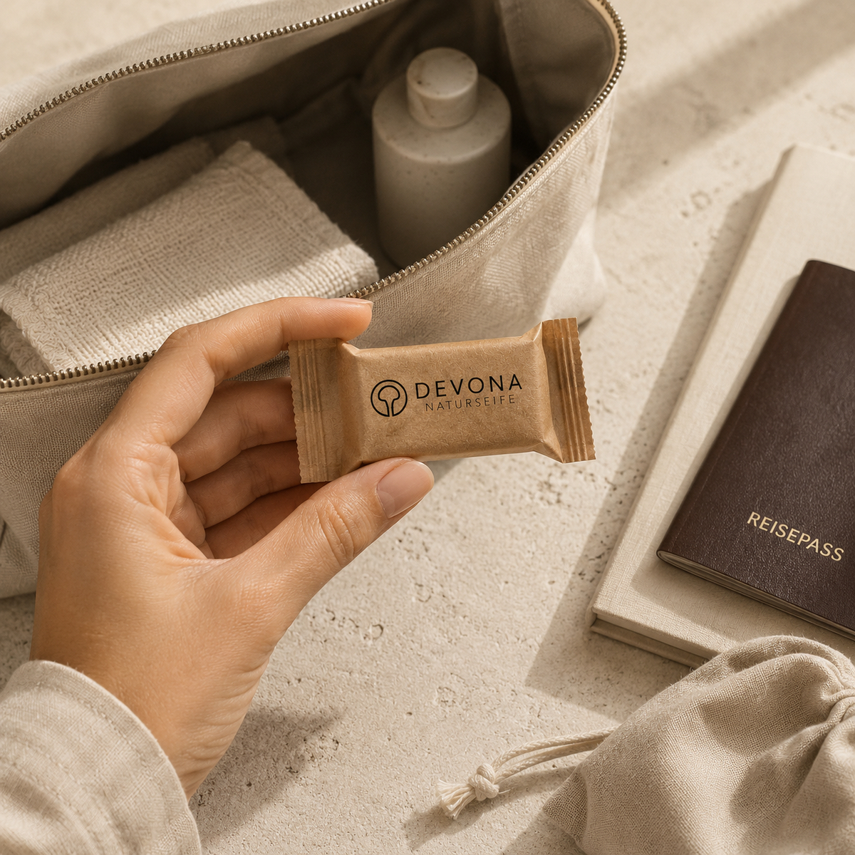 Mini Bar 15 g - Handgeschöpfte Naturseife im kompakten Format