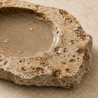 The Stone natural - Naturstein-Seifenschale für die DEVONA Pflegeroutine