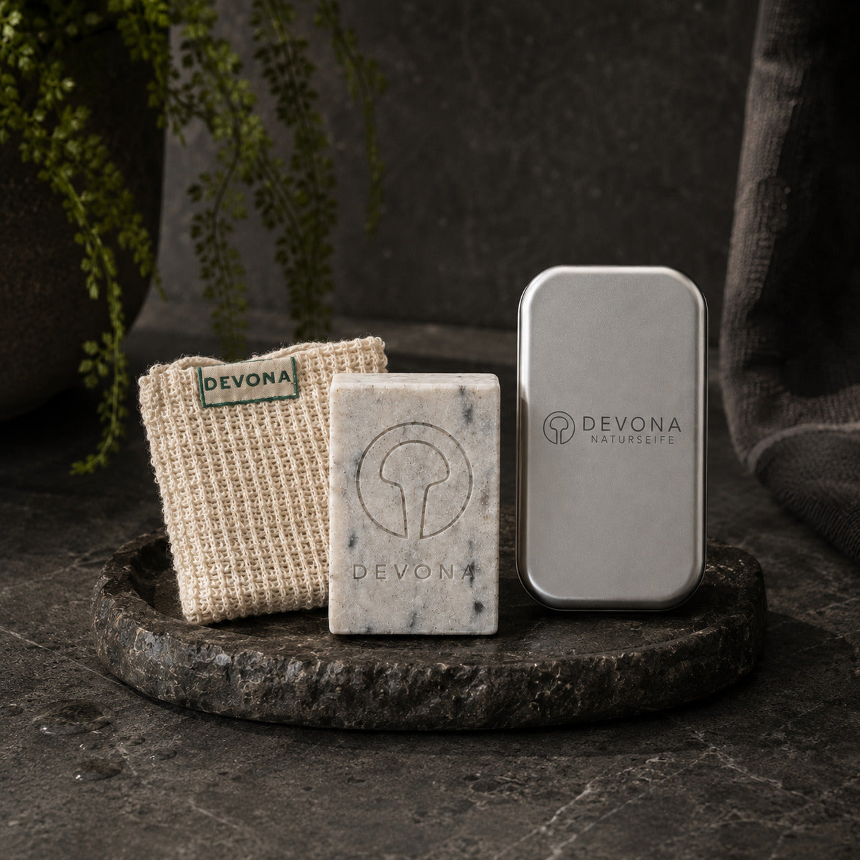 Die DEVONA Produktwelt mit Naturseife, Naturstein und Ritual-Zubehör
